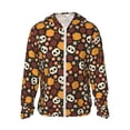 thumbnail image 1 of Sigee Skulls Print UPF50+ Men's Sun Protection Hoodie Shirt SPF UV Shirt Long Sleeve Fishing Outdoor Lightweight, S-3XL, 1 of 9