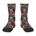 thumbnail image 1 of Sigee Skulls and Flowers for Premium Children's Socks Unisex School Kids Boys Girls,Soft and Comfy Kids' Socks, 1 of 5