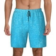 thumbnail image 1 of Sigee Sky Blue Glitter Print Mens Swim Trunks with Compression Liner Quick Dry Swim Stretch Beach Shorts with Pockets,S-3XL, 1 of 7