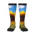 thumbnail image 1 of Sigee Sky Golden Sunflower Field B for Socks for Men Women Socks Stocking Compression Socks, 1 of 6