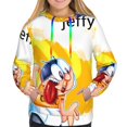 thumbnail image 1 of Sigee Sml Jeffy Ab for Women's Pullover Hoodie Sweatshirts Adult Casual Long Sleeve Sweatshirts ,Sizes S-2XL,X-Large, 1 of 6