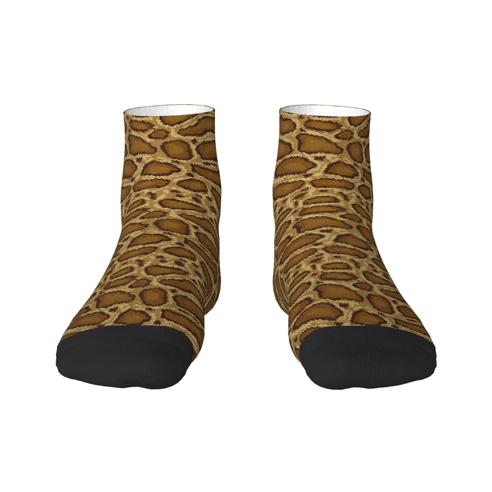 Sigee Snake Skin for Crew Soft Moisture wicking Socks Cushion Moisture Wicking Boot Socks for Men and Women Walmart