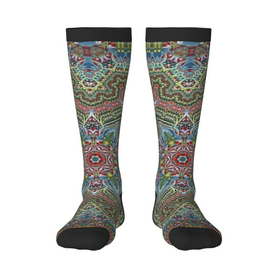 Sigee Snowflake Colorful for Socks for Men Women Socks Stocking Compression Socks