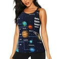 thumbnail image 1 of Sigee Solar System for Women's Workout Tank Top,Running Tank Tops,Sleeveless Gym ClothesXX-Large, 1 of 8