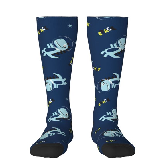 Sigee Space Dinosaur for Socks for Men Women Gifts for Him Boyfriend Teenage Boys Stocking Stuffers