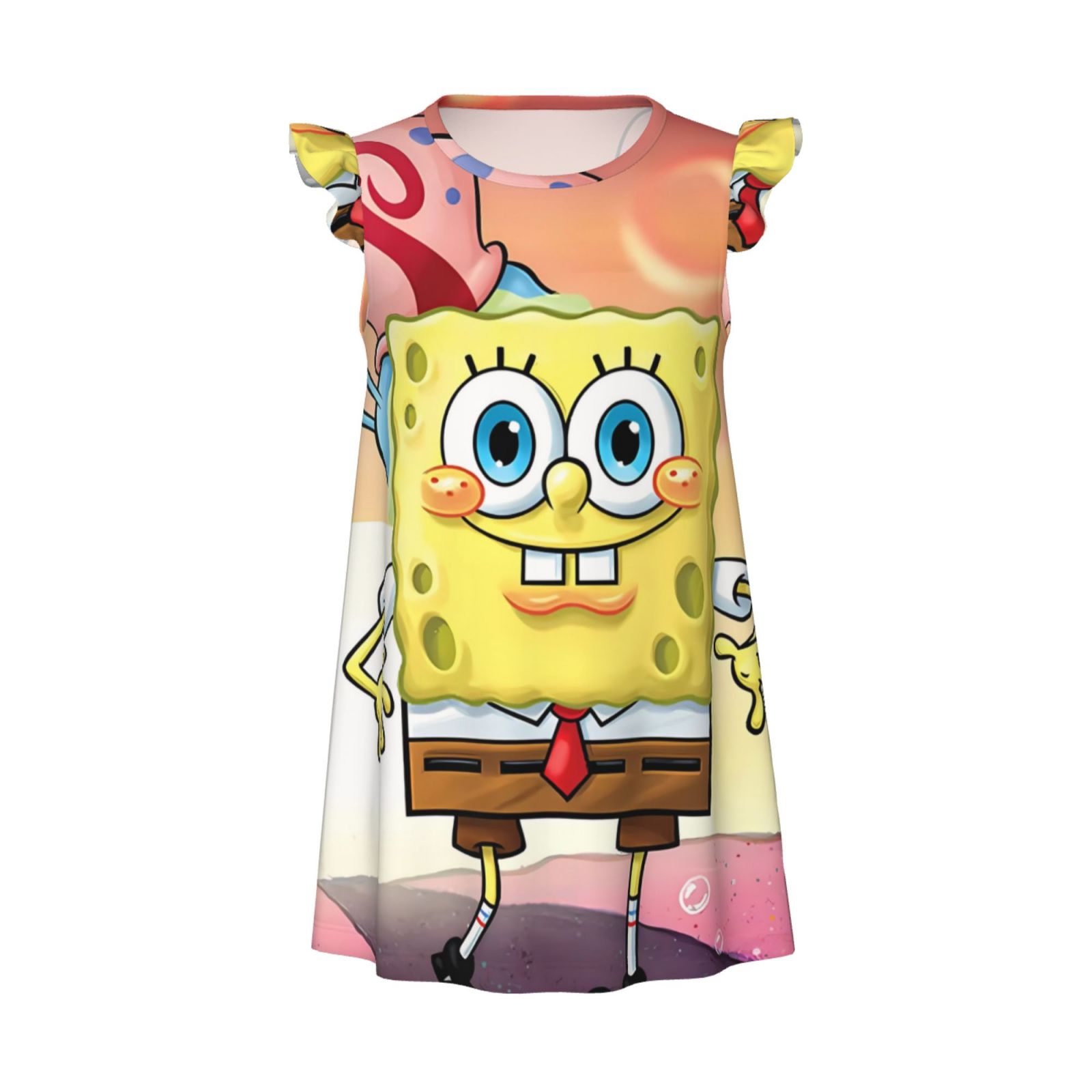 Sigee SpongeBob SquarePants Bz for Girls Sleepwear, Night Sleep Dress