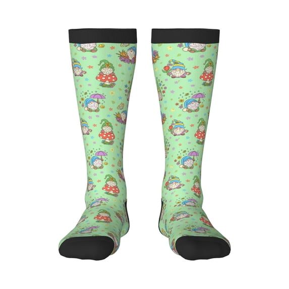 Sigee Spring Gnome for Socks for Men Women Socks Stocking Compression Socks