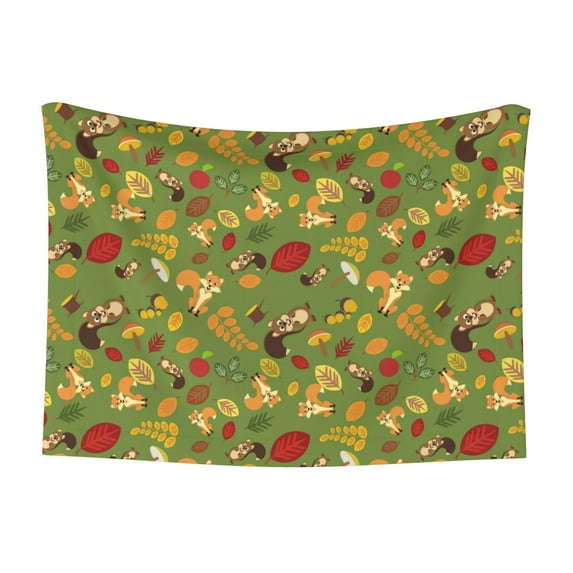 Sigee Squirrel And Fox In The Forest for Pet Blanket for Dog Cat Puppy Blanket Cat Blankets for Small and Medium Pets-Large