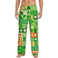 thumbnail image 1 of Sigee St Patrick's Day6 Print Men's Pajama Pants - Soft Lounge Sleep Bottoms with Elastic Waistband and Pockets-Medium, 1 of 9