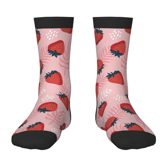 Sigee Strawberries for Premium Children's Socks Unisex School Kids Boys Girls,Soft and Comfy Kids' Socks