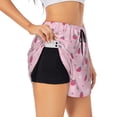 thumbnail image 1 of Sigee Strawberries for Women's Athletic Shorts High Waisted Running Shorts Pocket Sporty Short Gym Elastic Workout ShortsSmall, 1 of 9