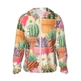 thumbnail image 1 of Sigee Succulent And Cactus Print UPF50+ Men's Sun Protection Hoodie Shirt SPF UV Shirt Long Sleeve Fishing Outdoor Lightweight, S-3XL, 1 of 9