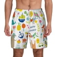 thumbnail image 1 of Sigee Summer Animal Print Mens Swim Trunks with Compression Liner Quick Dry Swim Stretch Beach Shorts with Pockets,S-3XL, 1 of 7