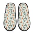 thumbnail image 1 of Sigee Summer Dinosaur for Cozy Furry Slippers Super Soft Indoor and Outdoor Use, Non-Slip Sole Slip On House Slippers-Medium, 1 of 8