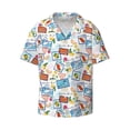 thumbnail image 1 of Sigee Summer Stamp Print Men's Shirts Casual Button Down Short Sleeve Summer Beach Shirt Hawaiian Vacation Shirts Tee Shirt-, 1 of 7