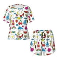 thumbnail image 1 of Sigee Summer for Sleepwear Casual Pjs with Pockets Women's Pajamas Sets Shorts 2 Piece Short Sleeve Lounge Sets XX-Large, 1 of 9