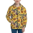 thumbnail image 1 of Sigee Sunflowers Vintage for Teenage Zip Up Hoodies Long Sleeve Sweatshirts-Medium, 1 of 6