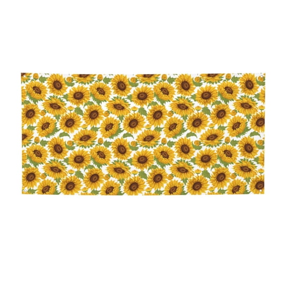 Sigee Sunflowers for Large Happy Holiday Banner for Outdoor Indoor Home Wall Photo Background-Small