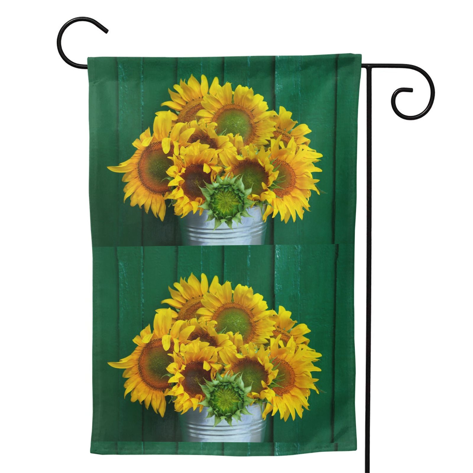 Sunflowers and Leaves Decorative Fall Flag, Size: 12 in x 18 in