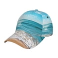 thumbnail image 1 of Sigee Sunny Ocean Waves for Fashionable curved brim baseball cap for Men Women Curly Hair Ponytail Hat for Outdoor Sports, 1 of 6