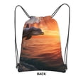 thumbnail image 1 of Sigee Sunset Dancing Dolphin B for Drawstring Zipper Backpack ,Waterproof, Durable, Lightweight Gym Bag for Sports, 1 of 5