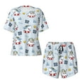thumbnail image 1 of Sigee Swimming Shark for Sleepwear Casual Pjs with Pockets Women's Pajamas Sets Shorts 2 Piece Short Sleeve Lounge Sets 3X-Large, 1 of 1