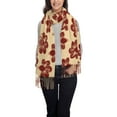 thumbnail image 1 of Sigee Thanksgiving Sketch Turkey for Scarf for Women Winter Warm Scarfs with Fringe, 1 of 8