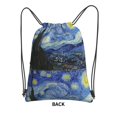 thumbnail image 1 of Sigee The Starry Night for Drawstring Zipper Backpack ,Waterproof, Durable, Lightweight Gym Bag for Sports, 1 of 5