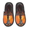 thumbnail image 1 of Sigee Tree Hollow Meditating Giraffe for Cozy Furry Slippers Super Soft Indoor and Outdoor Use, Non-Slip Sole Slip On House Slippers-Medium, 1 of 8