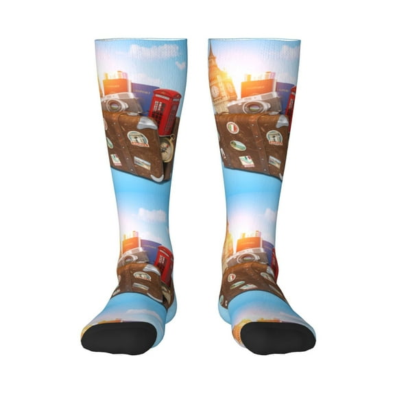 Sigee Trip to London for Socks for Men Women Gifts for Him Boyfriend Teenage Boys Stocking Stuffers