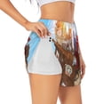 thumbnail image 1 of Sigee Trip to London for Women's Athletic Shorts High Waisted Running Shorts Pocket Sporty Short Gym Elastic Workout ShortsSmall, 1 of 9