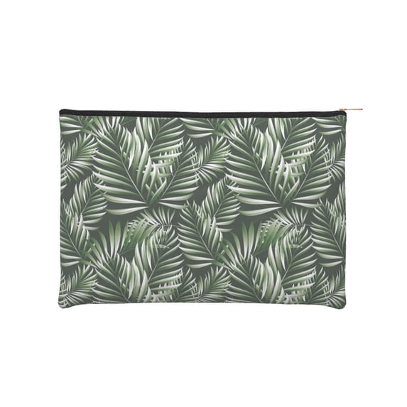 Sigee Tropical Palm Leaves1 for Multipurpose Zipper Pouch Paper Reusable Cosmetic bag for Purse Water Resistant Gift