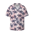 thumbnail image 1 of Sigee Tropics Palm Trees Print Men's Shirts Casual Button Down Short Sleeve Summer Beach Shirt Hawaiian Vacation Shirts Tee Shirt-Small, 1 of 7