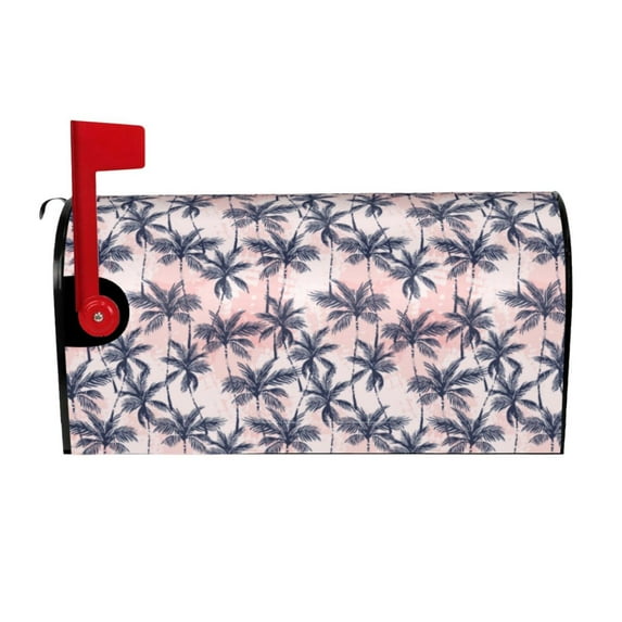 Sigee Tropics Palm Trees for Mailbox Cover Magnetic Waterproof Post Box for Garden Yard Home Outdoor Decor-21x18 in