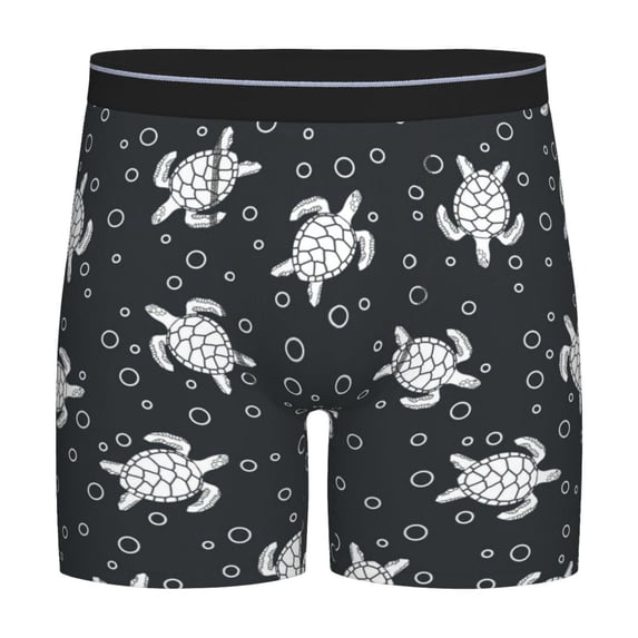 Sigee Turtle for Men's Boxer Briefs,Moisture Wicking and Breathable Medium