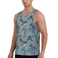 thumbnail image 1 of Sigee Underwater Animals and Flowers for Men's Workout Tank Top, Athletic Gym Sleeveless Shirt - Quick Dry, Lightweight, Breathable Small, 1 of 1