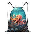 thumbnail image 1 of Sigee Underwater Plant Octopus for Drawstring Bag String Backpack for Sports, Gym, Swimming, Beach, Travel-Small, 1 of 6