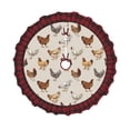 thumbnail image 1 of Sigee Various Chicken for Christmas Decoration Tree Skirt Christmas Plaid Tree Skirt,Christmas home decor Holiday Tree Skirt Fits TChristmas Tree-30", 1 of 6