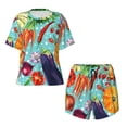 thumbnail image 1 of Sigee Vegetable for Sleepwear Casual Pjs with Pockets Women's Pajamas Sets Shorts 2 Piece Short Sleeve Lounge Sets XX-Large, 1 of 9