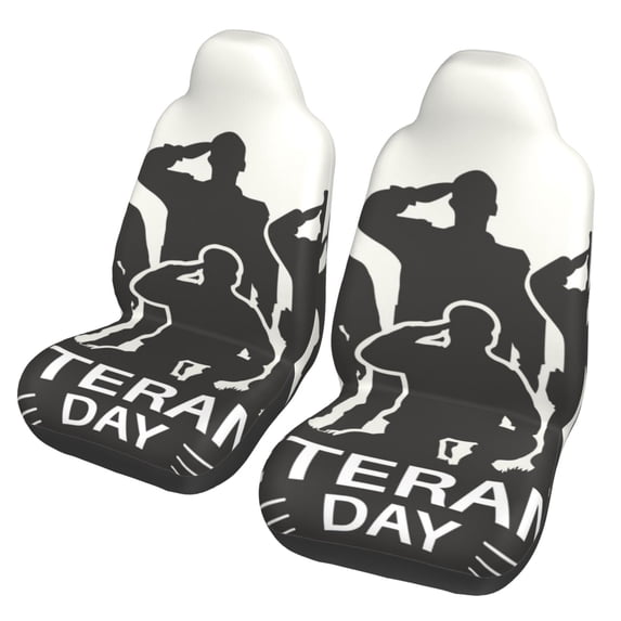Sigee Veterans Day for Universal Car Seat Covers, Premium Car Seat Protector Set for Cars, SUVs, Trucks