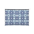 thumbnail image 1 of Sigee Vintage Blue for Multipurpose Zipper Pouch Paper Reusable Cosmetic bag for Purse Water Resistant Gift, 1 of 8