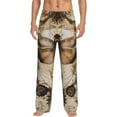 thumbnail image 1 of Sigee Vintage Dragonfly Artwork print Men's Pajama Pants Lounge Sleep Bottoms with Elastic Waistband and Pockets-XX-Large, 1 of 6