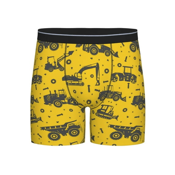 Sigee Vintage Excavator for Men's Boxer Briefs,Moisture Wicking and Breathable Small