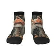 thumbnail image 1 of Sigee Vintage Floral White Horse for Crew Soft Moisture-wicking Socks ,Cushion Moisture Wicking Boot Socks for Men and Women, 1 of 7