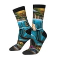 thumbnail image 1 of Sigee Vintage Pickup Sunflower Dog for Contrast Design Soft Moisture-Wicking Socks Crew Casual Athletic Stretchy Loose Middle Tube Socks, 1 of 6