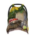 thumbnail image 1 of Sigee Vintage Wooden Bucket Print Multi-use Stretchy Baby Car Seat Cover - Nursing Breastfeeding Canopy, Infant Stroller and High Chair Cover, 1 of 1
