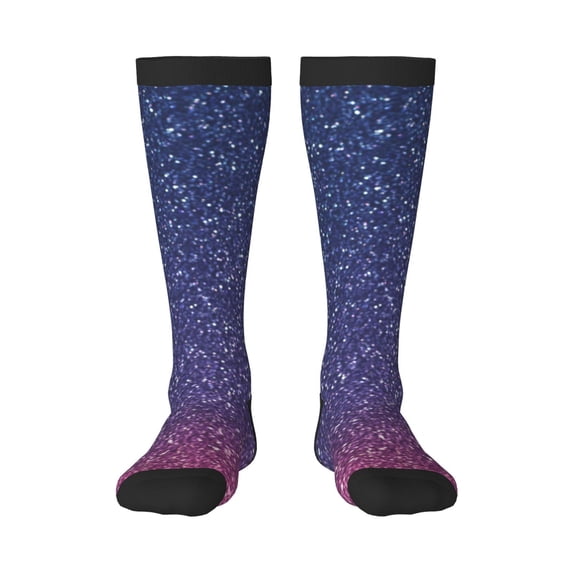 Sigee Violet Glitter for Socks for Men Women Socks Stocking Compression Socks