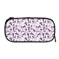 thumbnail image 1 of Sigee Violets Flowers for Portable Pencil Pouch with Zipper for Students, Artists, and Office Use, 1 of 5