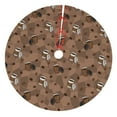 thumbnail image 1 of Sigee Warm Coffee Pattern for Christmas Decoration Tree Skirt Christmas Tree Skirt,Christmas home decor Holiday Tree Skirt Fits Christmas Tree-30", 1 of 7