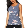 thumbnail image 1 of Sigee Watercolor Flowers Butterfly for Women's Workout Tank Top,Running Tank Tops,Sleeveless Gym ClothesXX-Large, 1 of 8